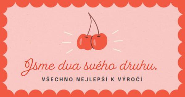 Jsme dva svého druhu. red illustration,retro,playful