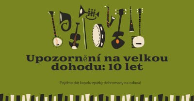 Upozornění na velkou dohodu green retro,graphic,music