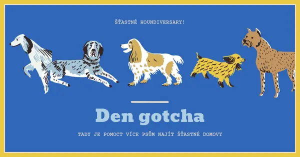 Pomoc dalším psům najít domovy blue dog,illustration,playful