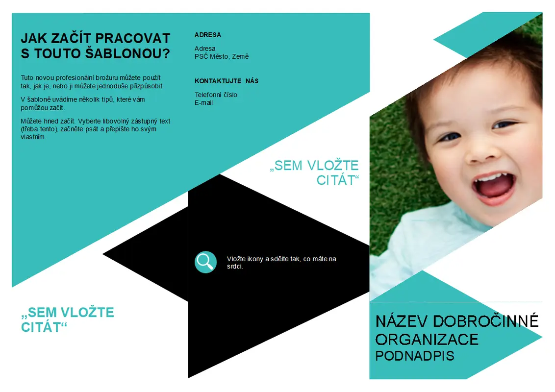 Brožura pro neziskové organizace modern-geometric