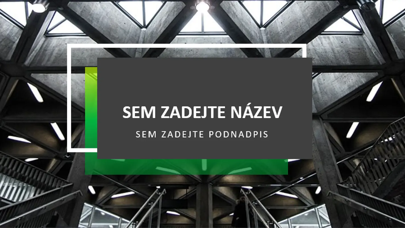 Tmavá moderní prezentace