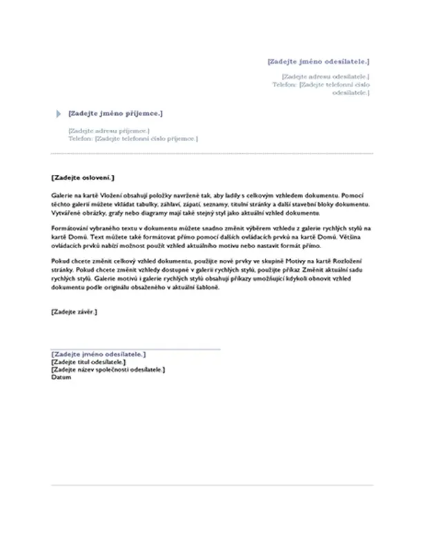 Dopis (motiv Origin)