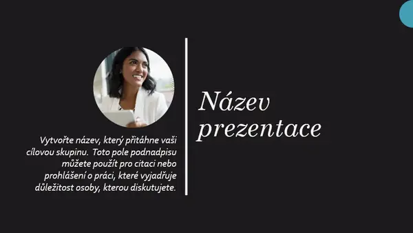 Biografická prezentace modern geometric