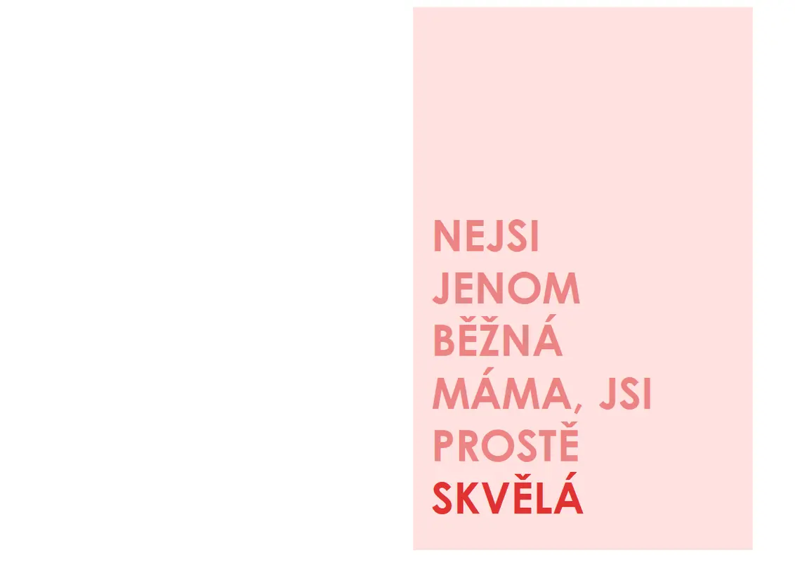 Trendy přání ke Dni matek modern-simple