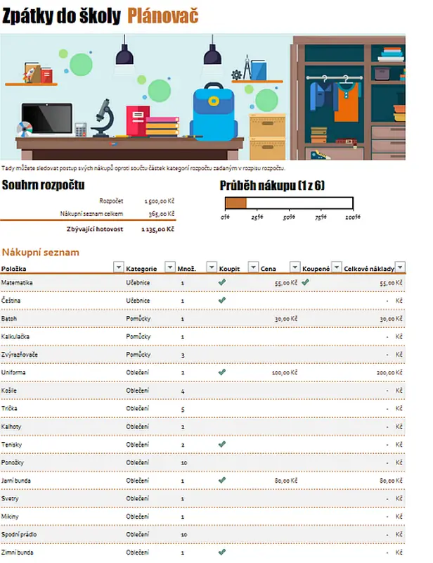 Plánovač Zpátky do školy