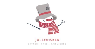 Juleønsker white modern-simple