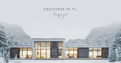 Weekender er til white modern-simple