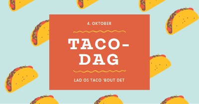 Taco-dag orange organic-simple