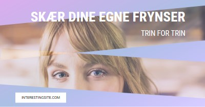 Skær dine egne frynser purple modern-bold