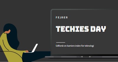 Fejring af dem i tech black modern-color-block