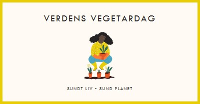 Det er verdens vegetardag white modern-simple