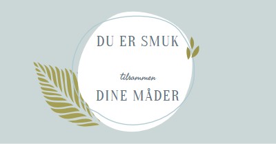 Smuk på alle dine måder blue organic-simple