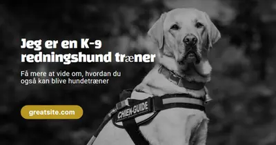 Jeg er en redningshund træner black modern-simple