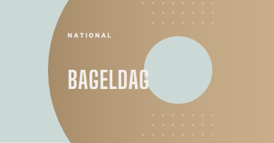 National bageldag brown modern-simple