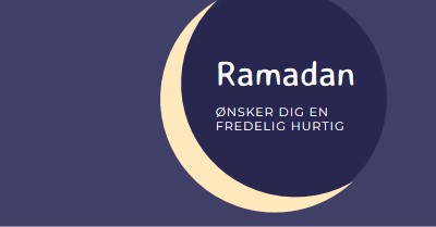 En fredelig ramadan til dig og din purple modern-color-block