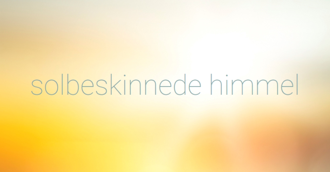 Solbeskinnede himmel yellow modern-simple