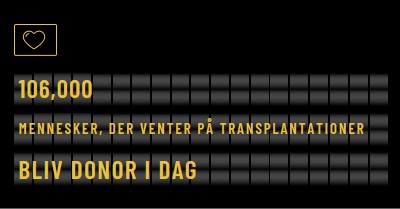 Bliv organdonor i dag black modern-bold