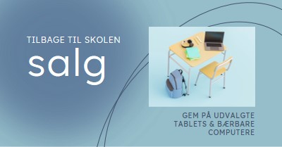 Tilbage til skoleudsalg blue modern-simple