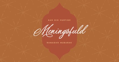 Meningsfuld ramadan orange modern-simple