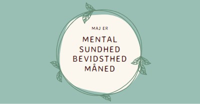 Ære mental sundhed bevidsthed green organic-simple