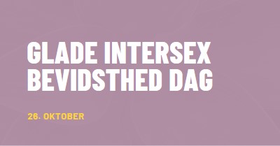 Happy Intersex Awareness Day purple modern-bold