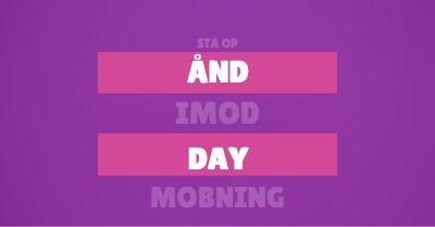 Stå op mod mobning purple modern-bold