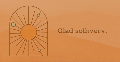 Godt for solhverv orange organic-boho