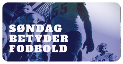 Søndag betyder fodbold purple modern-bold