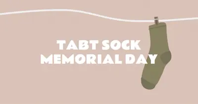 Lost Sock Memorial Day brown whimsical-color-block