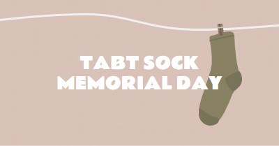 Lost Sock Memorial Day brown whimsical-color-block