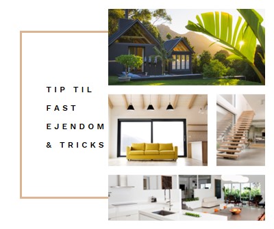 Tip til fast ejendom white modern-simple