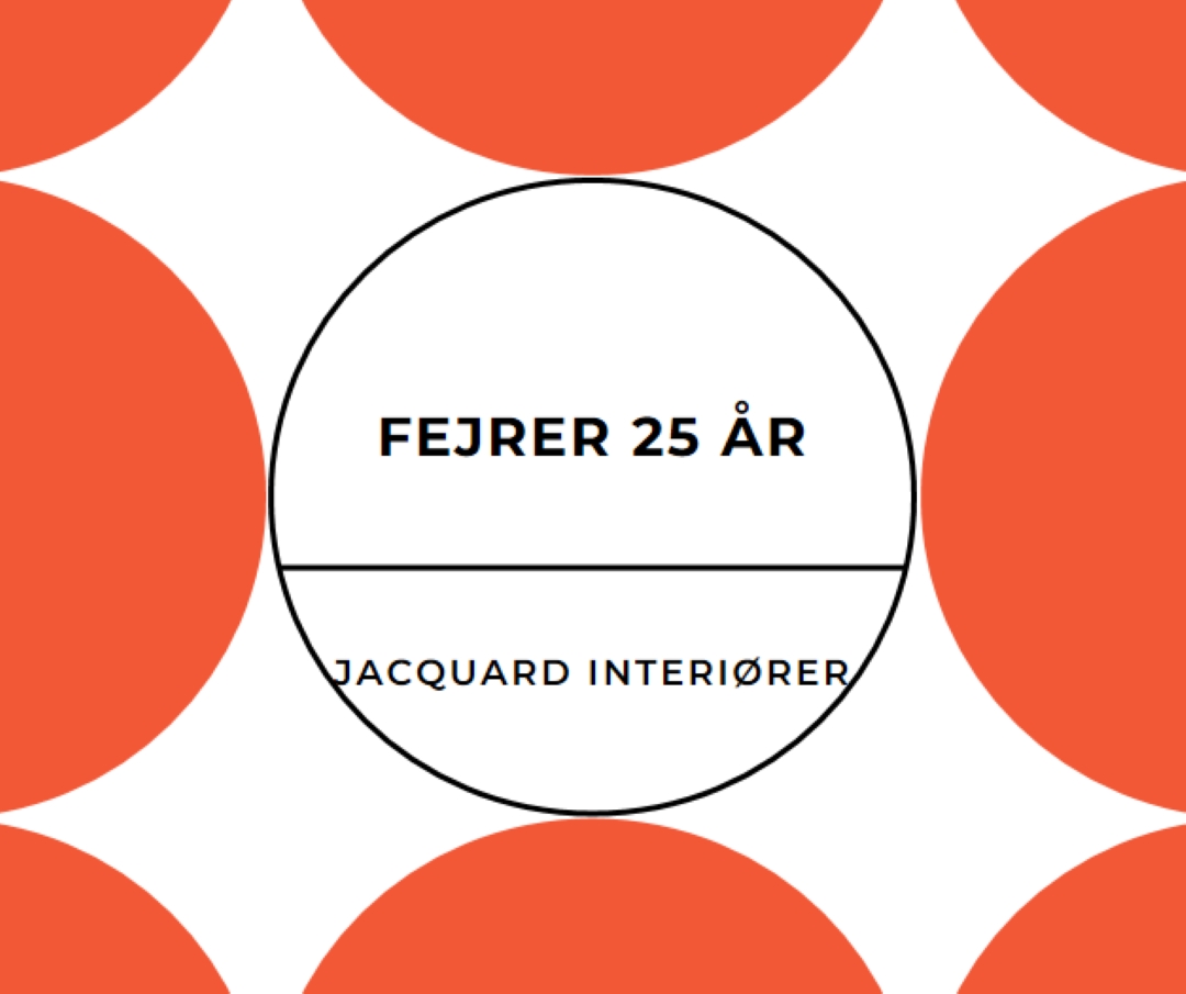 Fejrer 25 år orange modern-geometric-&-linear