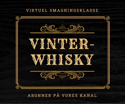 Vinter-whisky black vintage-retro