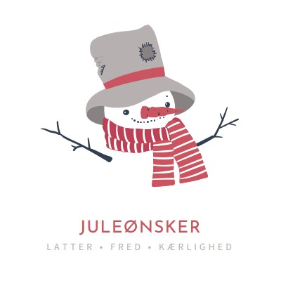 Juleønsker white modern-simple