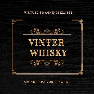 Vinter-whisky black vintage-retro