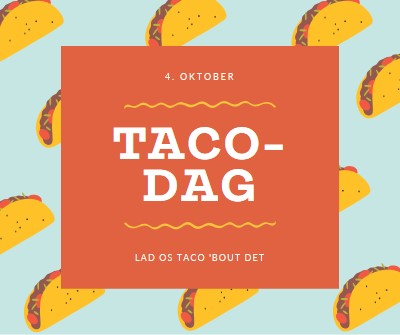 Taco-dag orange organic-simple