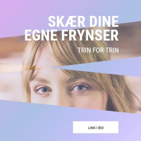 Skær dine egne frynser purple modern-bold