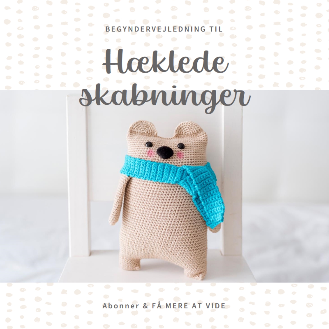 Begyndervejledning til hæklet white organic-simple
