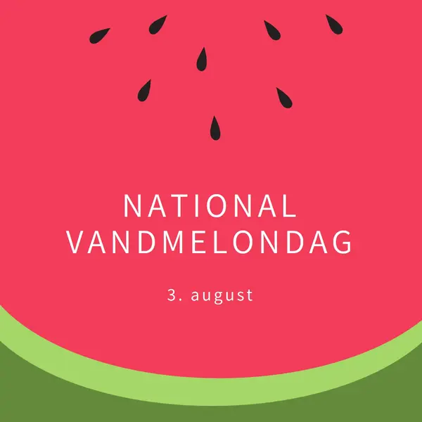National vandmelondag pink modern-simple