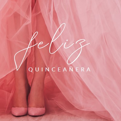 Quinceanera-farver pink modern-simple