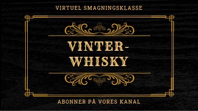 Vinter-whisky black vintage-retro