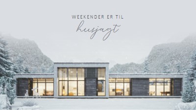 Weekender er til white modern-simple