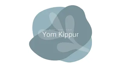 Yom Kippur ønsker white organic-simple