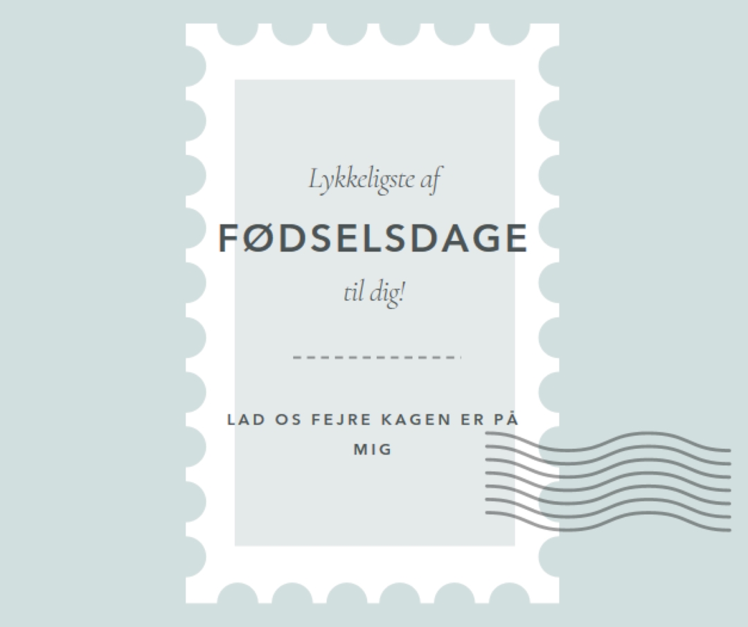 Vidunderlig fødselsdag blue modern-simple