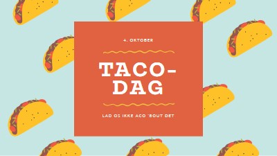 Taco-dag orange organic-simple