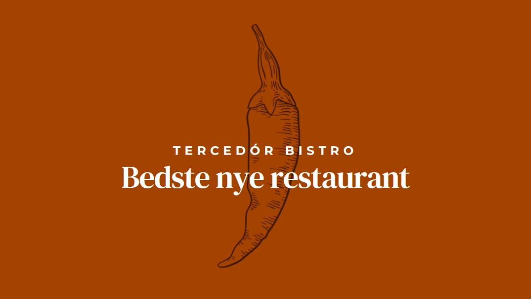 Vi er den bedste nye restaurant red modern-simple
