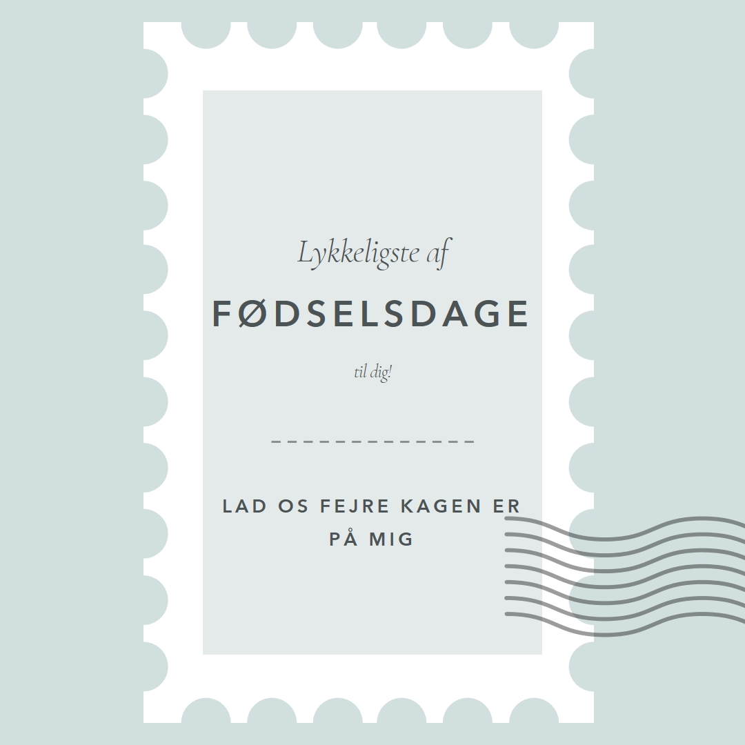 Vidunderlig fødselsdag blue modern-simple