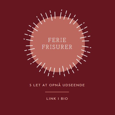 Ferie frisurer red organic-simple