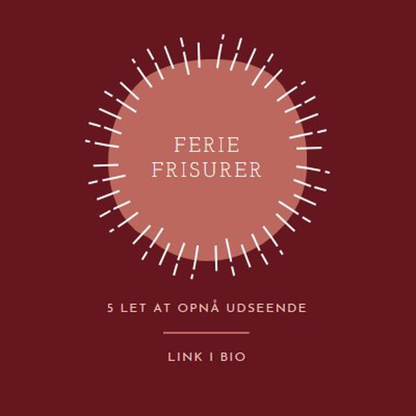 Ferie frisurer red organic-simple