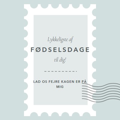 Vidunderlig fødselsdag blue modern-simple